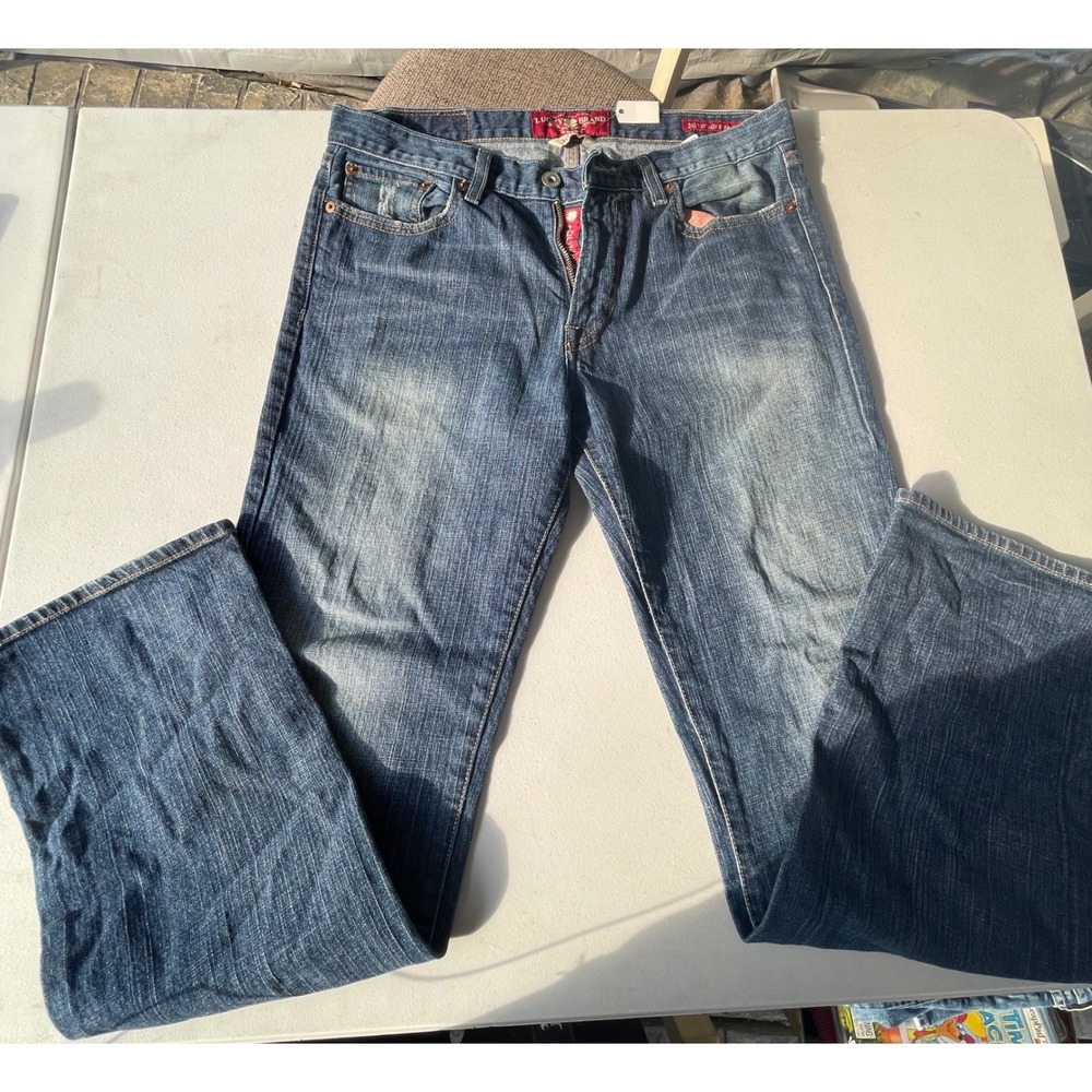 Lucky Brand 361 Vintage Straight Jeans Mens 30x32 Blue Denim Medium Wash